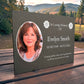 Photo Slate Memorial Plaque, Poppy, Add a Portrait & Personalised Text | 35×25cm (14×10”)