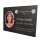 Photo Slate Memorial Plaque, Poppy, Add a Portrait & Personalised Text | 35×25cm (14×10”)