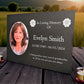 Photo Slate Memorial Plaque, Poppy, Add a Portrait & Personalised Text | 35×25cm (14×10”)