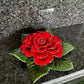 Single Red Ceramic Rose