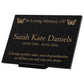 Granite Memorial Plaque, Butterfly Design, Personalised Engraved Tribute