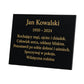 Personalised Granite Memorial Plaque with Stand - Built To Last Forever Polish