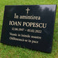 Personalised Granite Memorial Plaque with Stand - Built To Last Forever Romanian