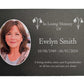 Photo Slate Memorial Plaque, Snowdrop, Add a Portrait & Personalised Text | 35×25cm (14×10”)
