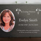 Photo Slate Memorial Plaque, Snowdrop, Add a Portrait & Personalised Text | 35×25cm (14×10”)