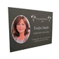 Photo Slate Memorial Plaque, Snowdrop, Add a Portrait & Personalised Text | 35×25cm (14×10”)