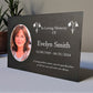 Photo Slate Memorial Plaque, Snowdrop, Add a Portrait & Personalised Text | 35×25cm (14×10”)