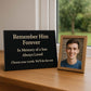 Personalised Granite Memorial Plaque with Stand - Built To Last Forever Son