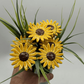 Mini Sunflower Grave Arrangement