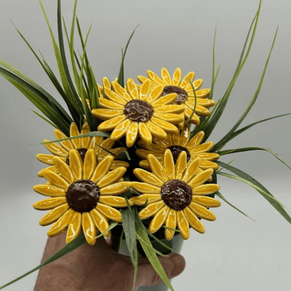 Mini Sunflower Grave Arrangement