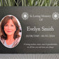 Photo Slate Memorial Plaque, Sunflower, Add a Portrait & Personalised Text | 35×25cm (14×10”)