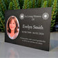 Photo Slate Memorial Plaque, Sunflower, Add a Portrait & Personalised Text | 35×25cm (14×10”)