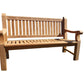 Premium Chunky Teak Memorial Bench, Add Your Personal Engraving