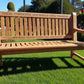 Premium Chunky Teak Memorial Bench, Add Your Personal Engraving
