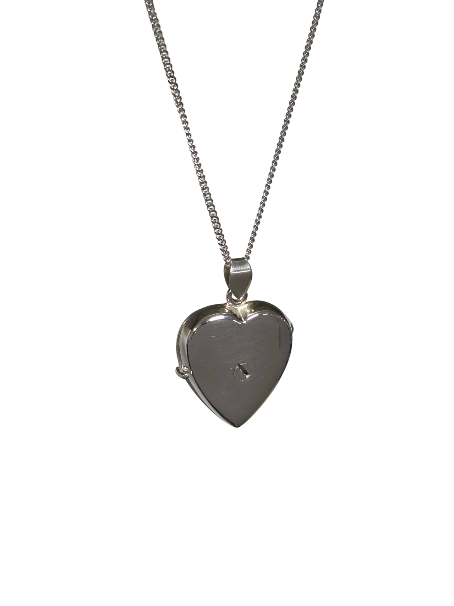 Sterling Silver Heart Pendant For Ashes - Genuine Sterling Silver, Includes Ashes Toolkit