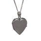 Sterling Silver Heart Pendant For Ashes - Genuine Sterling Silver, Includes Ashes Toolkit