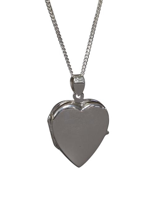 Sterling Silver Heart Pendant For Ashes - Genuine Sterling Silver, Includes Ashes Toolkit
