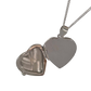 Sterling Silver Heart Pendant For Ashes - Genuine Sterling Silver, Includes Ashes Toolkit