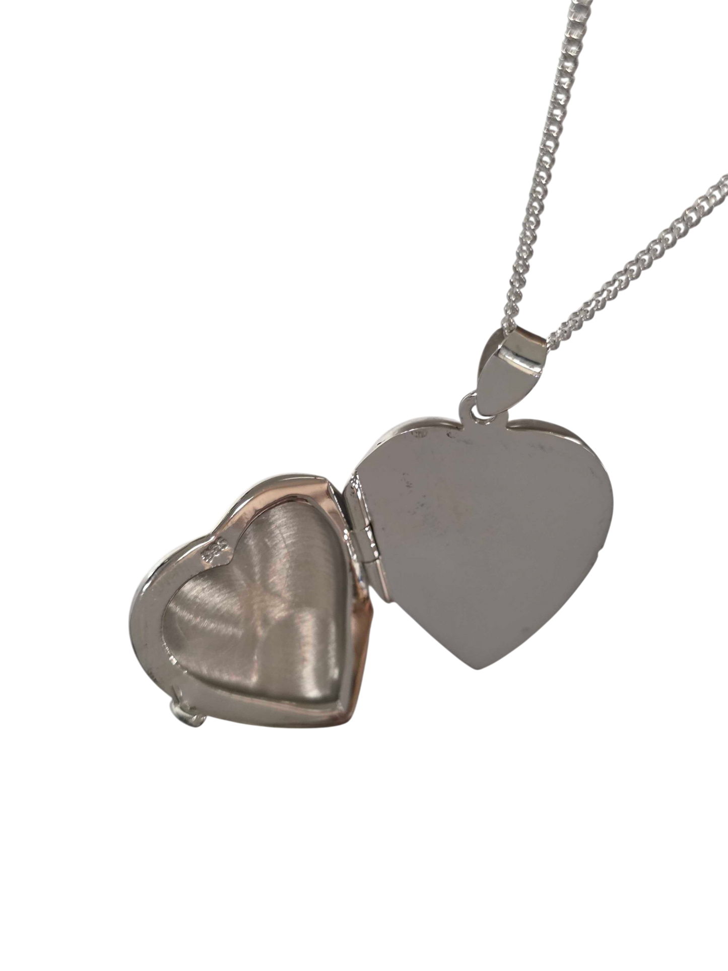 Sterling Silver Heart Pendant For Ashes - Genuine Sterling Silver, Includes Ashes Toolkit