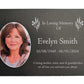 Photo Slate Memorial Plaque,  Wildflowers, Add a Portrait & Personalised Text | 35×25cm (14×10”)