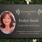 Photo Slate Memorial Plaque,  Wildflowers, Add a Portrait & Personalised Text | 35×25cm (14×10”)