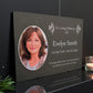 Photo Slate Memorial Plaque,  Wildflowers, Add a Portrait & Personalised Text | 35×25cm (14×10”)