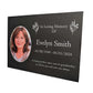 Photo Slate Memorial Plaque,  Wildflowers, Add a Portrait & Personalised Text | 35×25cm (14×10”)