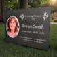 Photo Slate Memorial Plaque,  Wildflowers, Add a Portrait & Personalised Text | 35×25cm (14×10”)